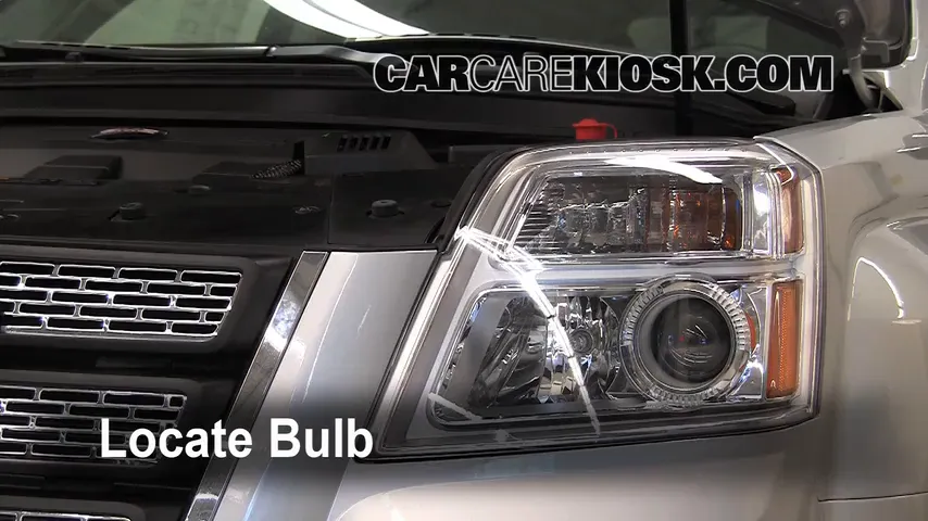 2010 GMC Terrain SLT 3.0L V6 Lights Highbeam (replace bulb)